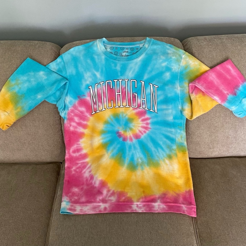 Tie-Dye Michigan Sweatshirt